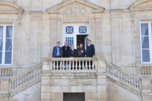 At Pichon with Christian Seely and Corinne Michot