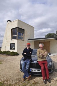 Chris with Jacques Thienpont at Le PIn, and Bentley GT