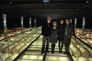Chris and Natasha with Aymeric and Geraldine at Cos d'Estournel